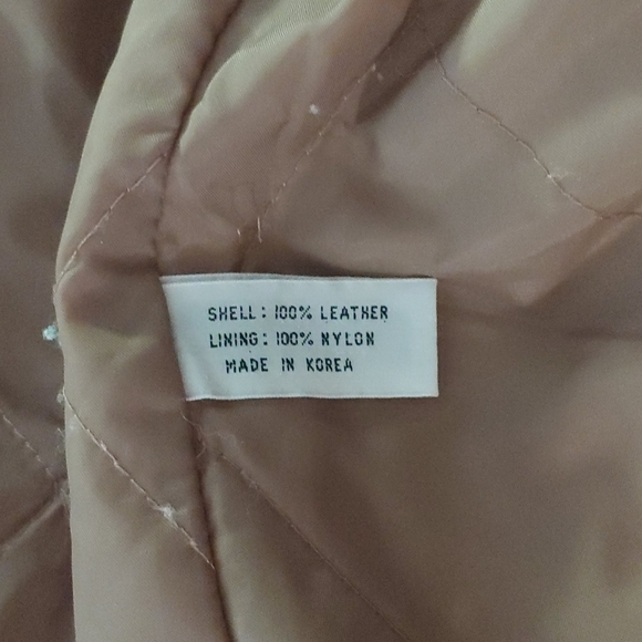 Leather bomber jacket women's size 7/8 - Picture 2 of 4